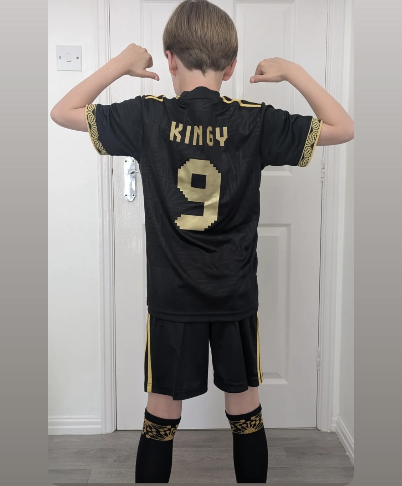 Black/Gold Number 9